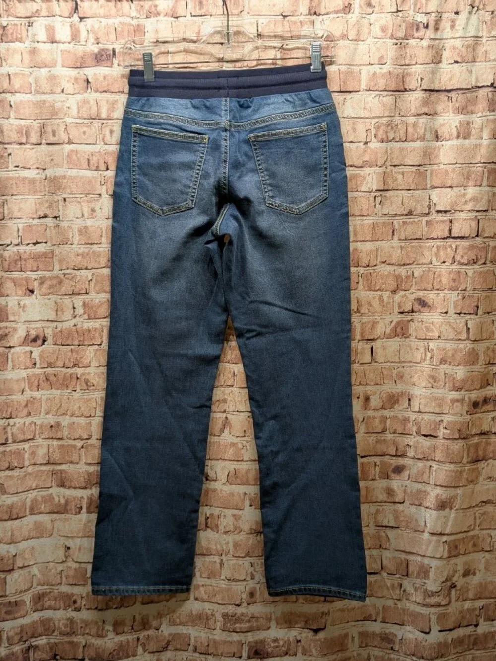 urban pipeline Blue Denim Jogger Jeans with Drawstring Waist Size Medium